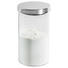 VORRATSDOSE 1,2 L - Klar/Edelstahlfarben, Design, Glas/Metall (9,5/18,1cm) - Homeware VORRATSDOSE 1,2 L - Klar/Edelstahlfarben, Design, Glas/Metall (9,5/18,1cm) - Homeware
