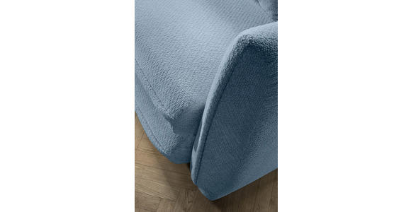 SCHLAFSOFA Struktur Blau Zierkissen, Rückenkissen, Bettkasten, Schlaffunktion, Rücken echt, Liegefläche im Originalstoff  - Blau/Schwarz, KONVENTIONELL, Kunststoff/Textil (237/94/117cm) - Carryhome