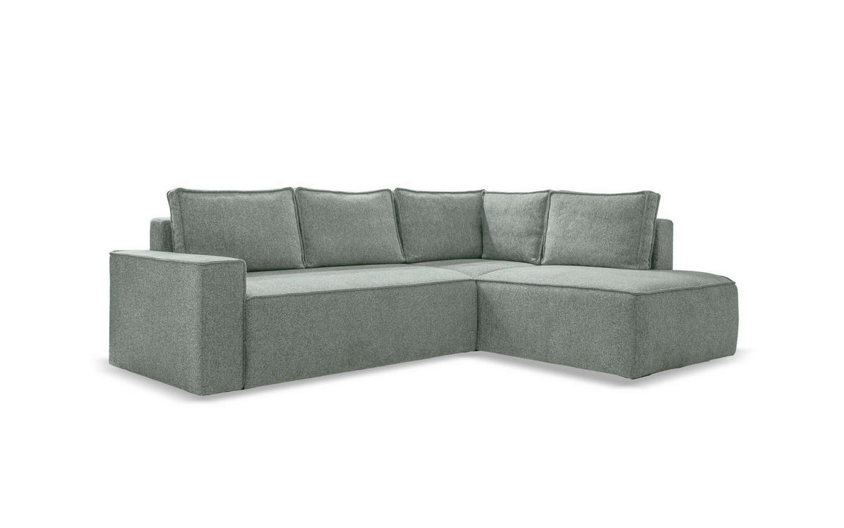 ECKSOFA  - Weiss/Schwarz, Design, Kunststoff/Textil (247/194cm) - MID.YOU