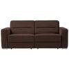 SCHLAFSOFA  in Braun  - Braun, KONVENTIONELL, Textil/Metall (202/86/92cm) - Sedda