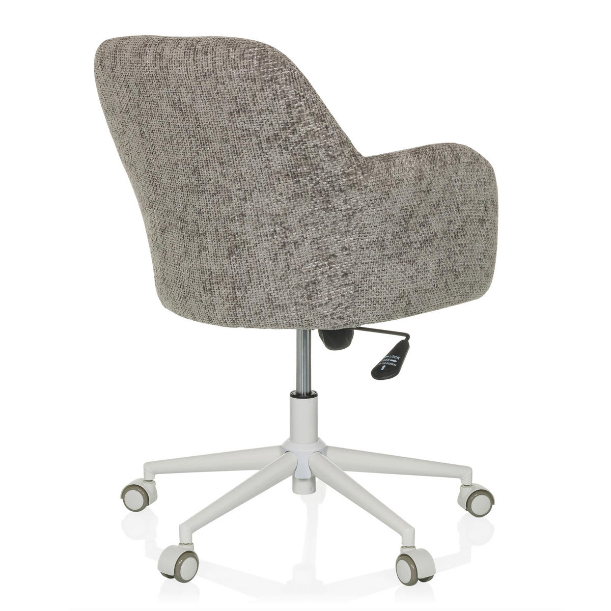 DREHSTUHL Grau  - Weiß/Grau, MODERN, Kunststoff/Textil (58/78/60cm) - MID.YOU