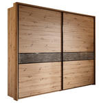 SCHWEBETÜRENSCHRANK  in Eichefarben  - Eichefarben/Anthrazit, KONVENTIONELL, Holzwerkstoff/Kunststoff (270/225/61cm) - Xora