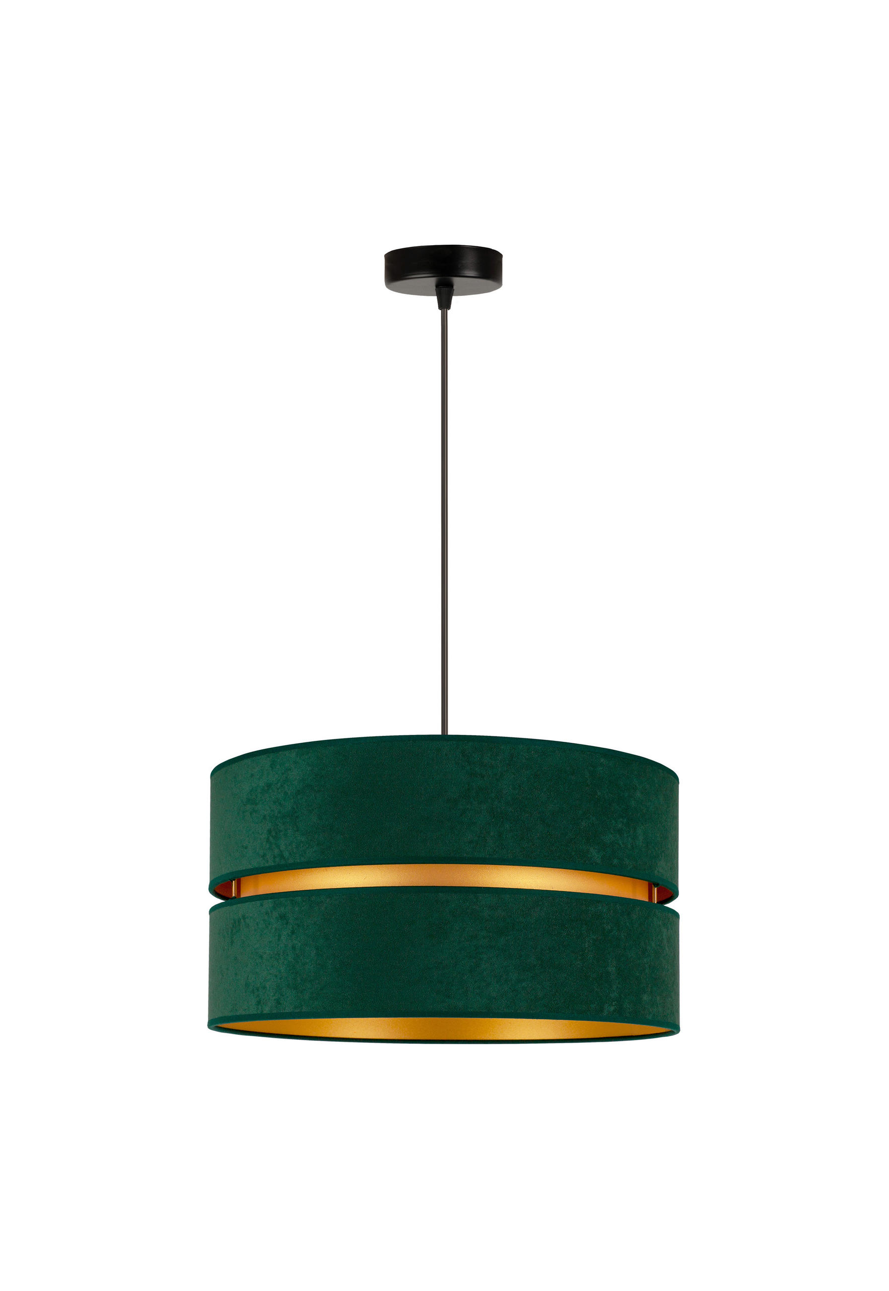 HÄNGELEUCHTE 40/95 cm   - Waldgrün, Trend, Textil (40/95cm)