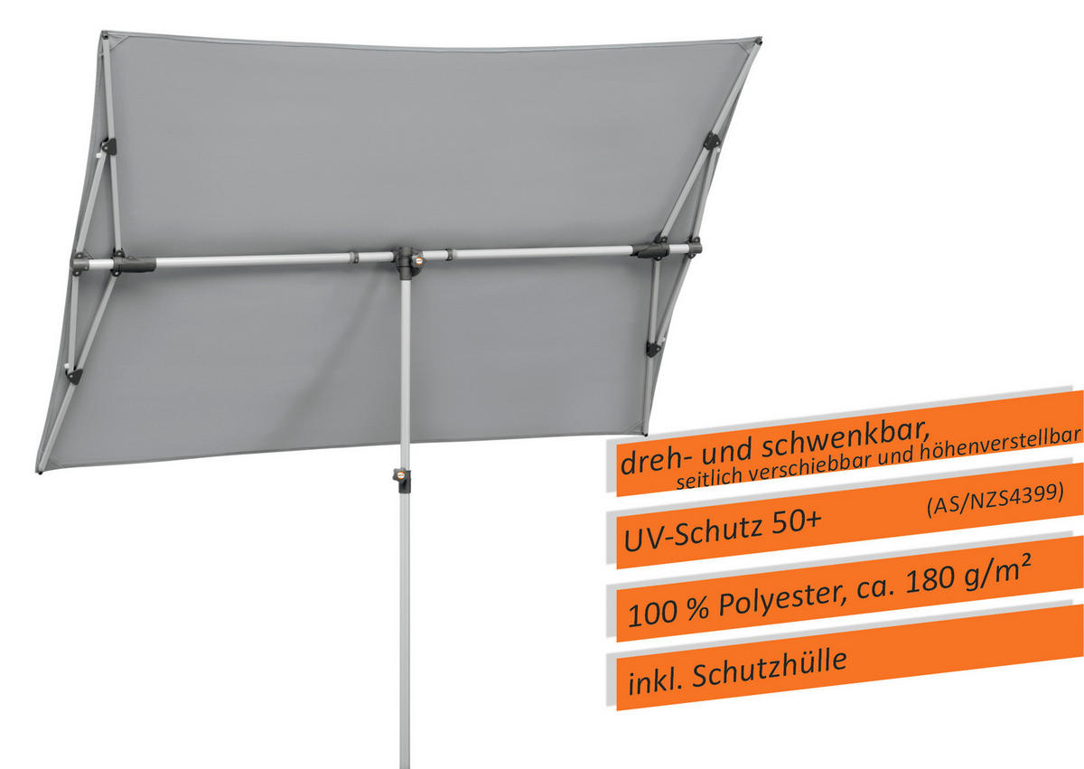 AMPELSCHIRM   - Anthrazit/Hellgrau, Basics, Textil/Metall (190/188/140cm) - Schneider