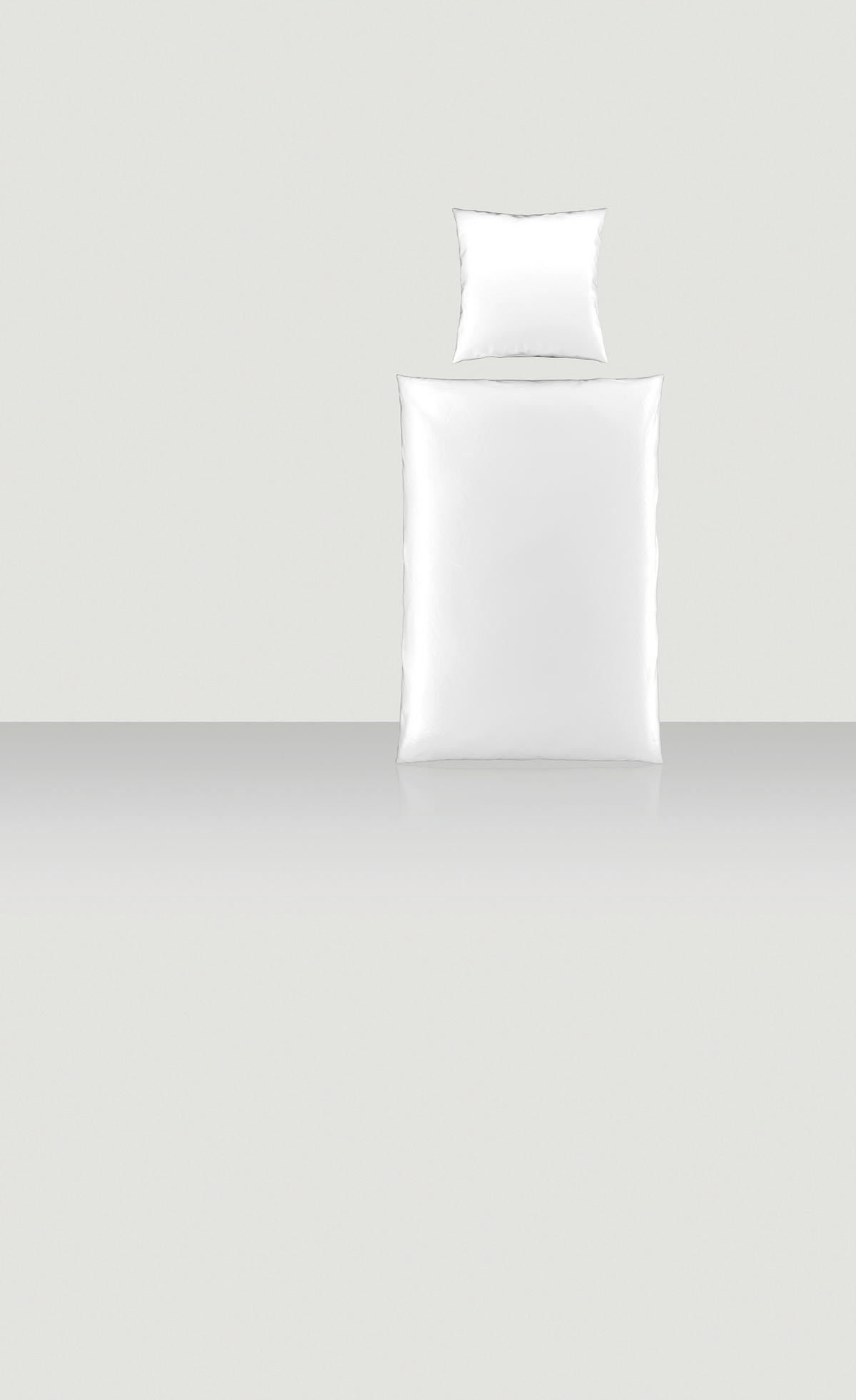 BETTWÄSCHE Satin 155/220 cm  - Weiß, Textil (155/220cm) - Novel