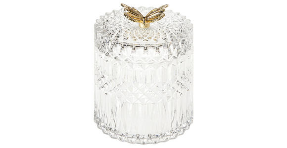 SCHMUCKBOX - Klar/Goldfarben, KONVENTIONELL, Glas (10,5/12,5cm) - Ambia Home