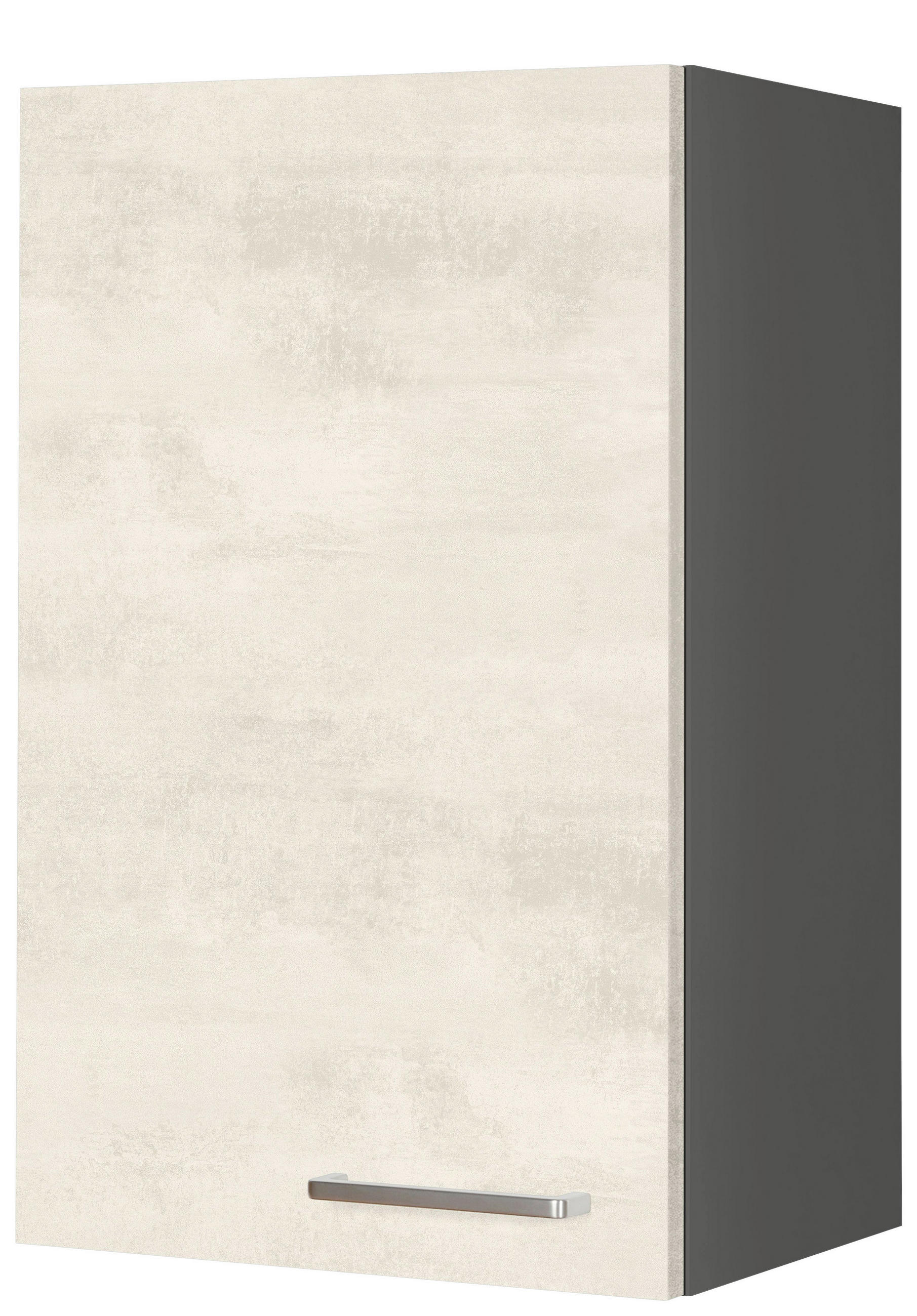 KÜCHENOBERSCHRANK 45/72/35 cm  in Weiß  - Schieferfarben/Edelstahlfarben, MODERN, Holzwerkstoff (45/72/35cm) - Nobilia