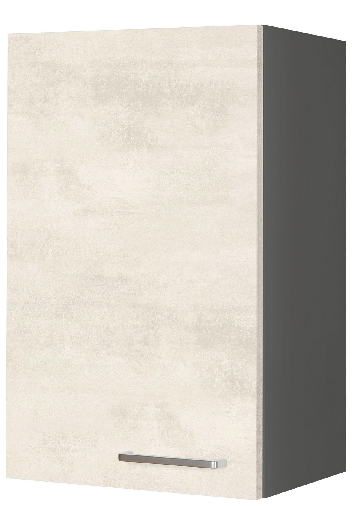 KÜCHENOBERSCHRANK 45/72/35 cm  in Weiß  - Schieferfarben/Edelstahlfarben, MODERN, Holzwerkstoff (45/72/35cm) - Nobilia