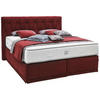 BOXSPRINGBETT 180/200 cm  in Weinrot  - Weinrot, Konventionell, Textil (180/200cm) - Ambiente