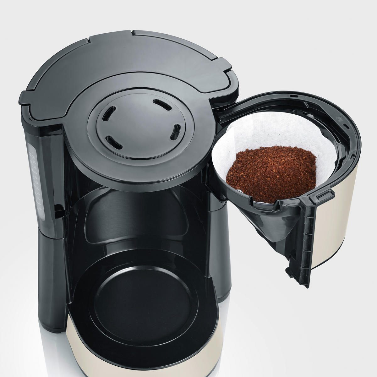 FILTERKAFFEEMASCHINE  - Beigebraun, Basics, Kunststoff/Metall (27,0/33,8/23,5cm) - Severin