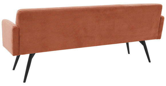SITZBANK 216/86/68 cm Cord Aprikose Metall  - Aprikose/Schwarz, Design, Textil/Metall (216/86/68cm) - Dieter Knoll