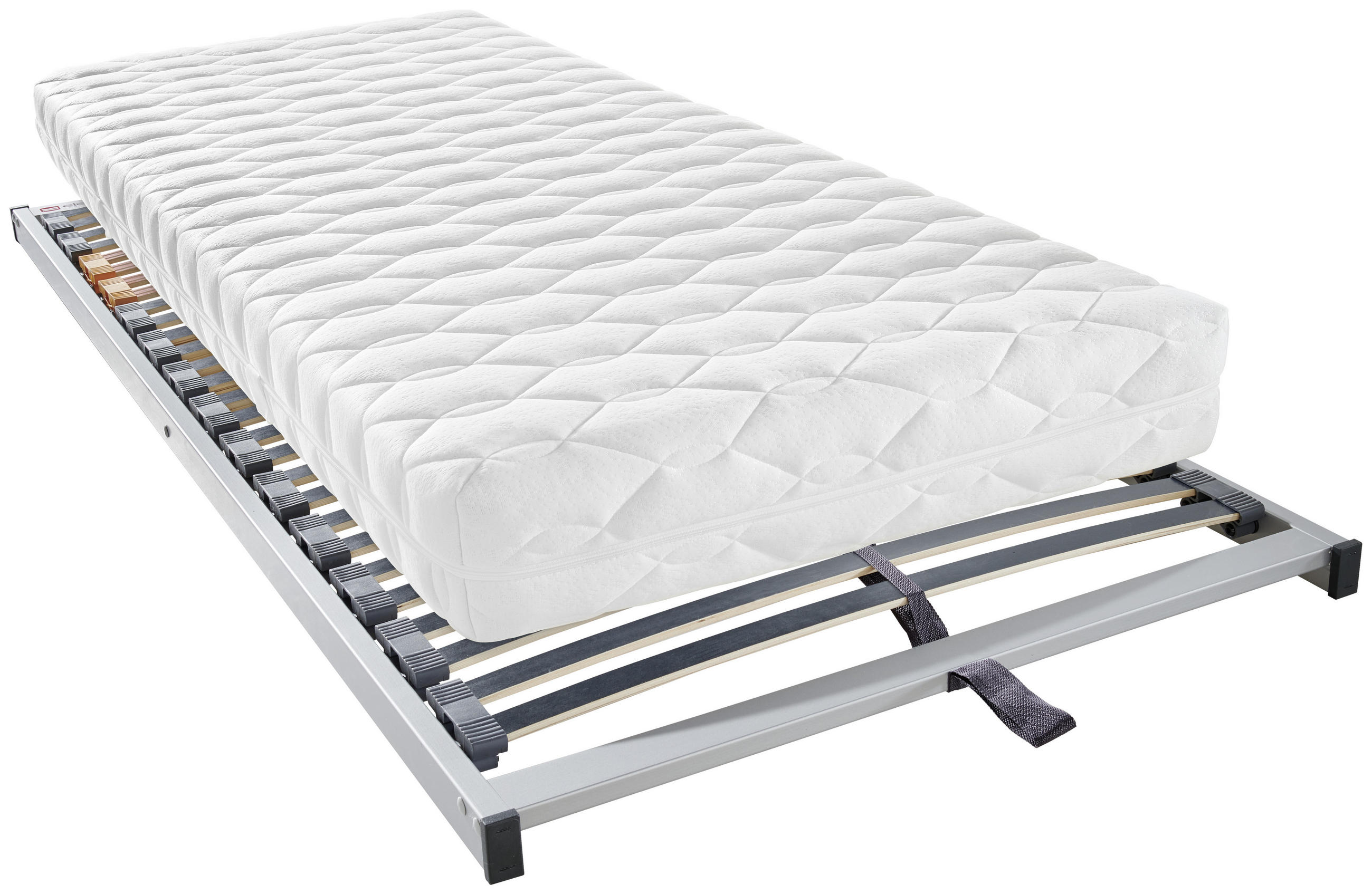 MATRATZENSET 120/200 cm  - Silberfarben, Basics, Holz (120/200cm) - Sleeptex
