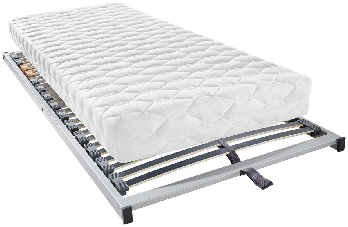 MATRATZENSET 140/200 cm  - Silberfarben, Basics, Holz (140/200cm) - Sleeptex