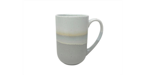 KAFFEEBECHER  480 ml   - Beige/Grau, Trend, Keramik (8,8/13,2cm) - Landscape