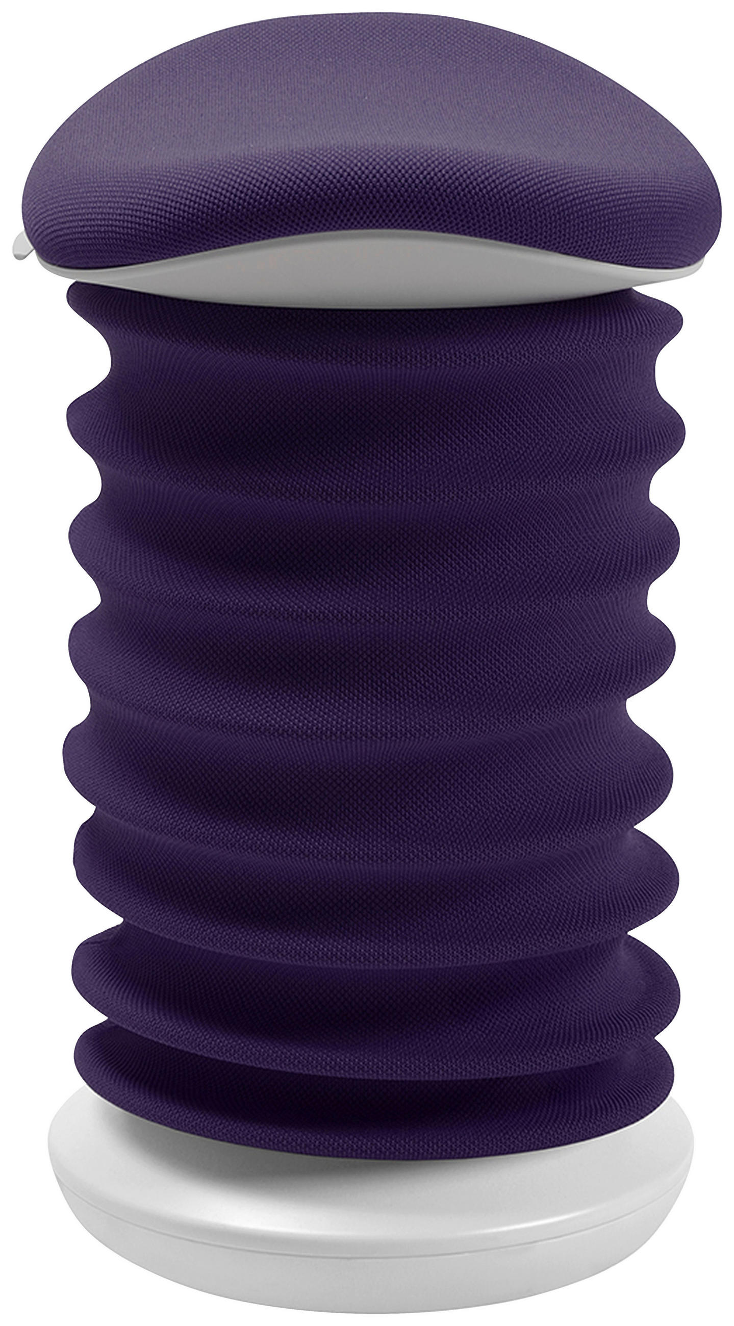 BÜROHOCKER Lila, Weiß  - Lila/Weiß, Design, Kunststoff/Textil (37,5/53-64/36cm) - Topstar