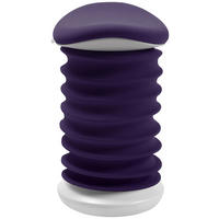 BÜROHOCKER Lila, Weiß  - Lila/Weiß, Design, Kunststoff/Textil (37,5/53-64/36cm) - Topstar