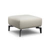 HOCKER in Textil Creme, Naturfarben  - Creme/Schwarz, Design, Textil/Metall (70/70/46cm) - SENSOO