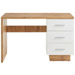 SCHREIBTISCH 120/50/75 cm  in Weiß, Eiche Wotan  - Eichefarben/Eiche Wotan, MODERN, Holzwerkstoff/Kunststoff (120/50/75cm) - Hom`in