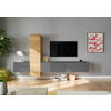 WOHNWAND  in Eichefarben, Schieferfarben  282/160/37 cm  - Schieferfarben/Eichefarben, Design, Holzwerkstoff (282/160/37cm) - Celina Home