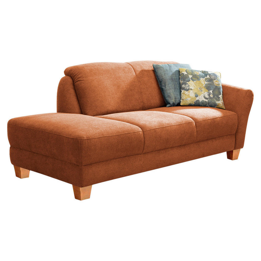 Thumbnail - Sit & More Récamiere, Terracotta, Textil, Buche, 194x84x91 cm, Goldenes M, Oeko-Tex® Standard 100, Made in Europe, DGM-K...