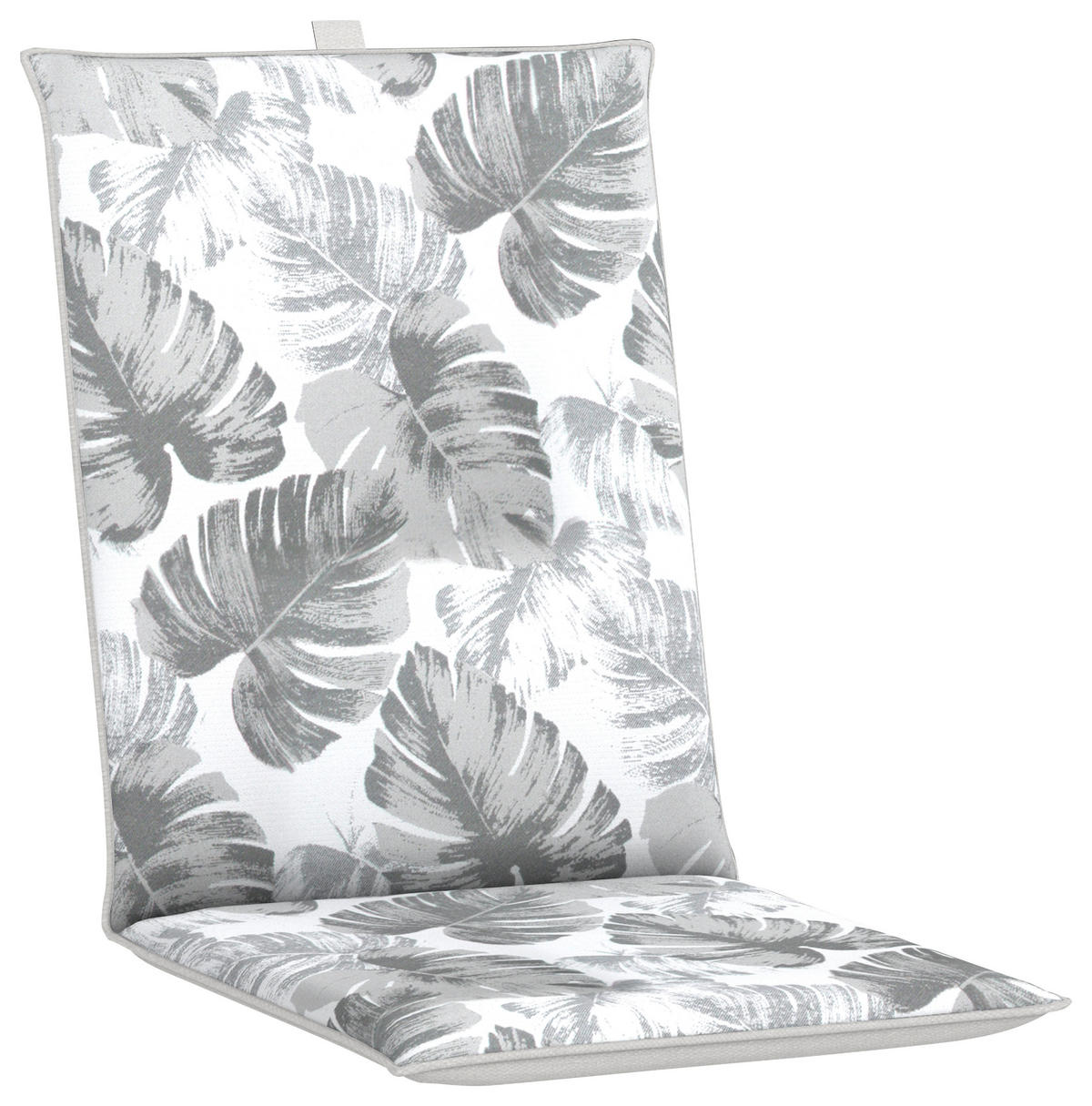 SESSELAUFLAGE in Grau, Weiß, Hellgrau Uni  - Hellgrau/Weiß, Basics, Textil (48/5/105cm)