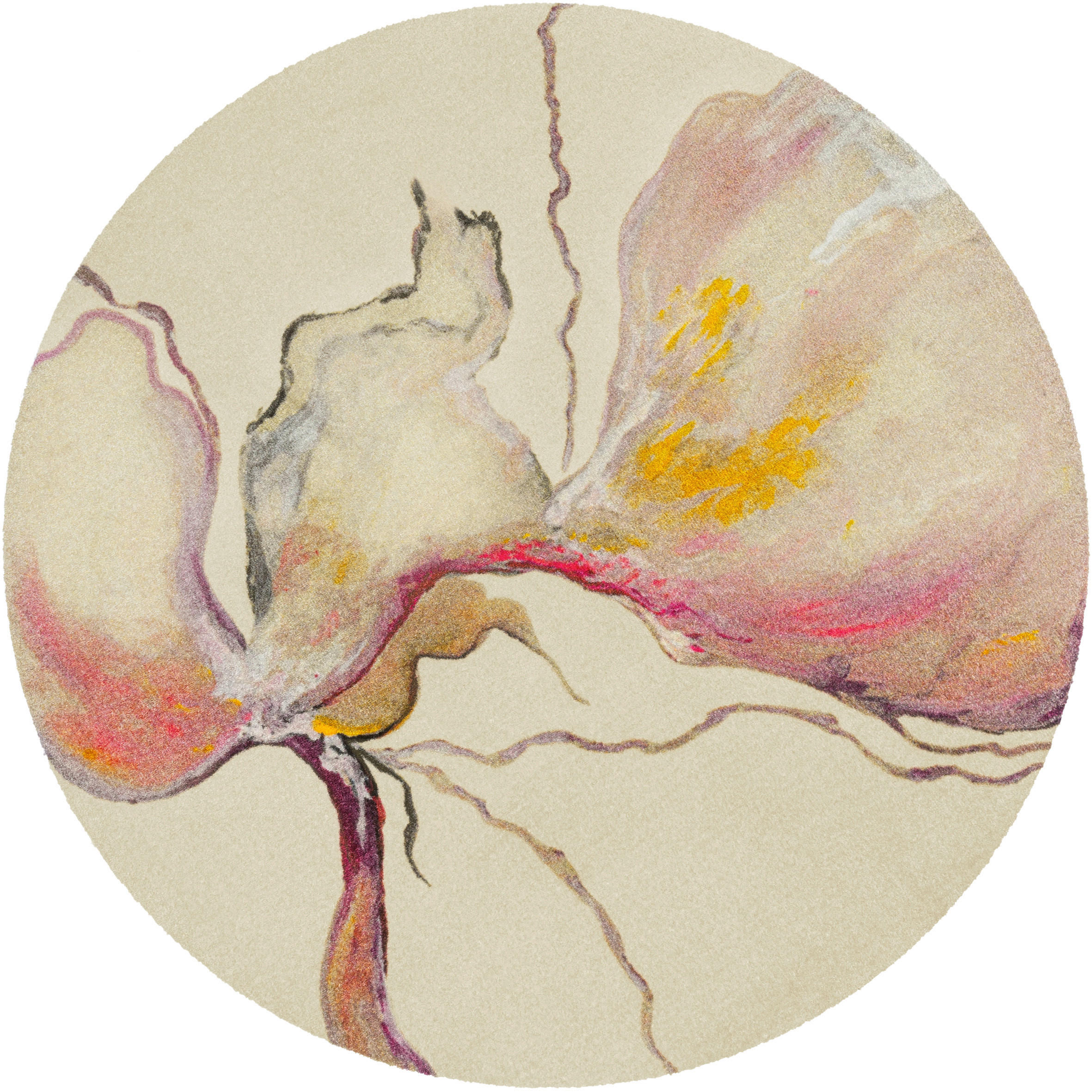 FLACHWEBETEPPICH 150 cm Amarosa Beige  - Beige, ROMANTIK / LANDHAUS, Kunststoff/Textil (150cm) - wash+dry