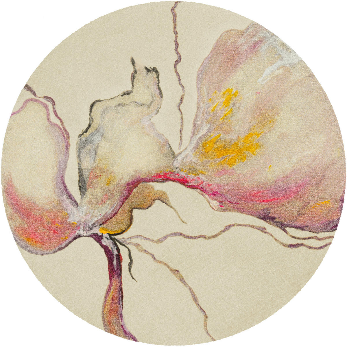 FLACHWEBETEPPICH 150 cm Amarosa Beige  - Beige, ROMANTIK / LANDHAUS, Kunststoff/Textil (150cm) - wash+dry