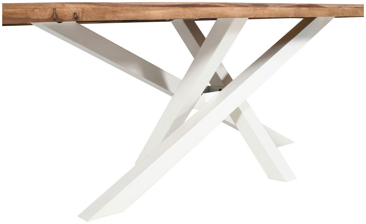TISCHGESTELL Creme  - Creme, Design, Metall (160/70/72cm) - Landscape