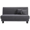 SCHLAFSOFA mit Relaxfunktion Flachgewebe Dunkelgrau  - Dunkelgrau/Schwarz, Design, Textil/Metall (160/85/100cm) - Carryhome