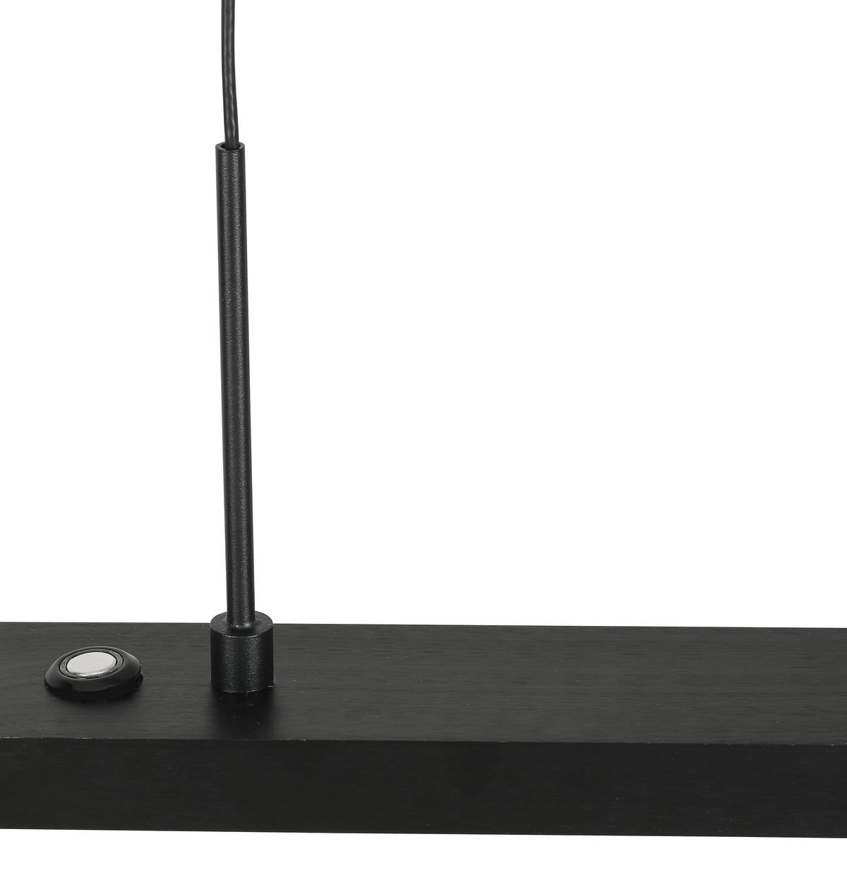 LED-HÄNGELEUCHTE 120/20/200 cm    - Schwarz, Design, Glas/Kunststoff (120/20/200cm) - Dieter Knoll
