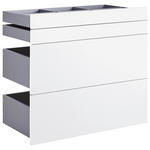 SCHUBLADENSET 90,9/82/46,8 cm 4-teilig Weiß  - Weiß, KONVENTIONELL, Holzwerkstoff (90,9/82/46,8cm) - Hom`in