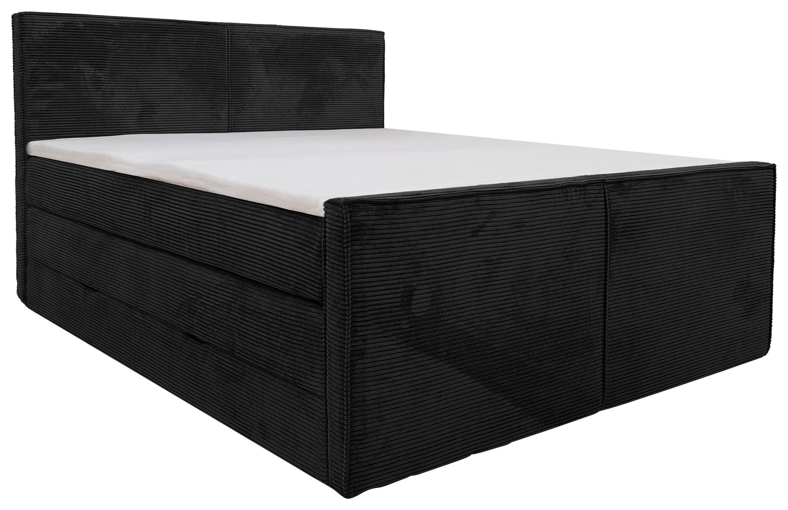 Livetastic BOXSPRINGOVÁ POSTEĽ, 140/200 cm, čierna