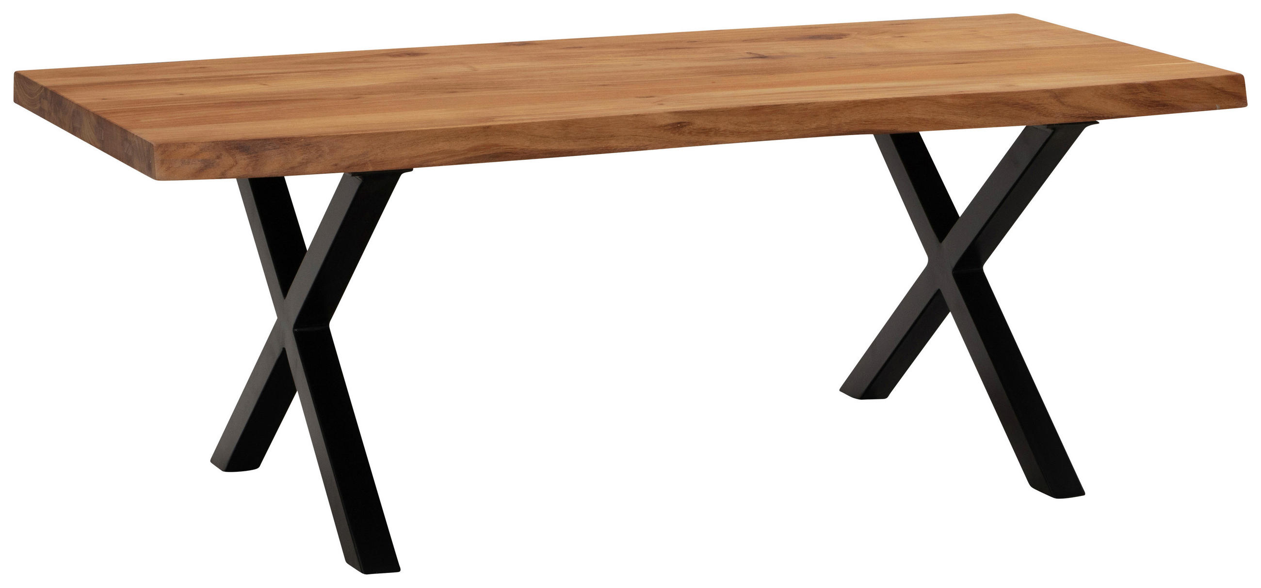 KLUB STOLIĆ - boje bagrema/crna, Design, drvo/metal (120/60/46cm) - MID.YOU