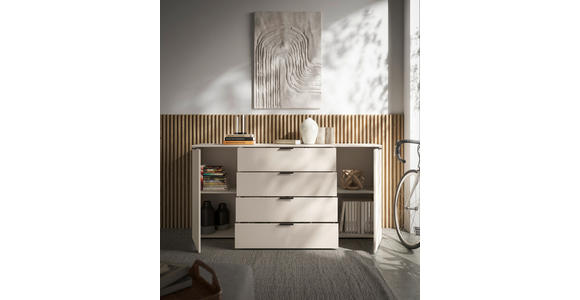 SIDEBOARD in 180/90/40 cm - Kaschmir/Schwarz, Basics, Holzwerkstoff/Kunststoff (180/90/40cm) - Carryhome