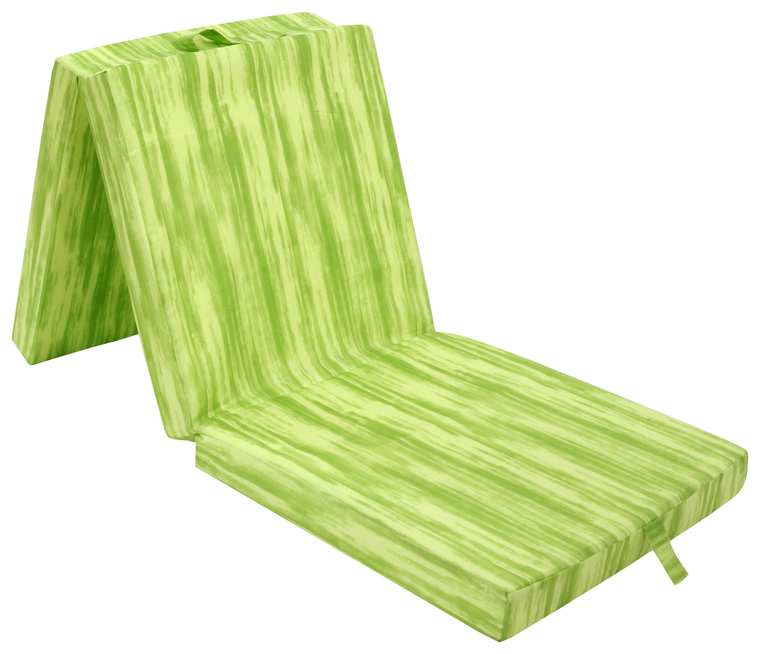 KLAPPMATRATZE 63/190 cm Höhe ca. 8 cm  - Hellgrün/Grün, Basics, Textil (63/190cm) - Boxxx