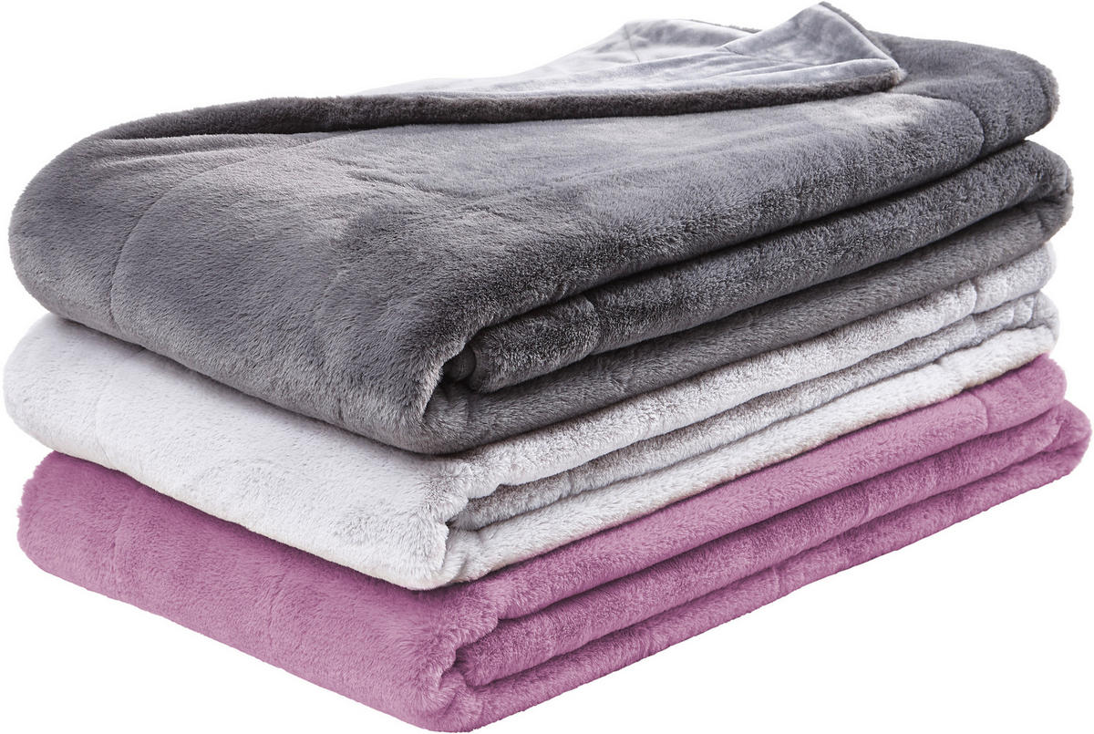 PĂTURĂ DIN BLANĂ 150/200 cm  - antracit, Design, textil (150/200cm) - Novel