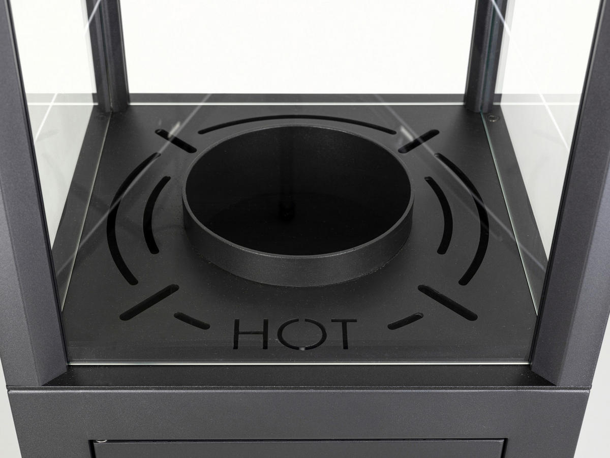 HEIZSTRAHLER - Schwarz, Design, Metall (35,5/137/35,5cm) - Nouvel