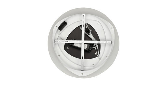 LED-DECKENLEUCHTE 50/5,5 cm   - Schwarz/Weiß, Design, Kunststoff/Metall (50/5,5cm) - Novel