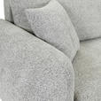 ECKSOFA Grau Flachgewebe Zierkissen, Rückenkissen, Bettkasten, Schlaffunktion, Rücken echt, Liegefläche im Originalstoff  - Schwarz/Grau, KONVENTIONELL, Kunststoff/Textil (145/285cm) - Carryhome