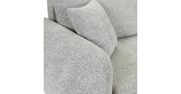 ECKSOFA Grau Flachgewebe Zierkissen, Rückenkissen, Bettkasten, Schlaffunktion, Rücken echt, Liegefläche im Originalstoff  - Schwarz/Grau, KONVENTIONELL, Kunststoff/Textil (145/285cm) - Carryhome