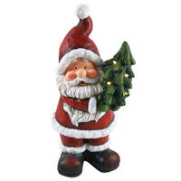 WEIHNACHTSMANN  - Rot/Braun, LIFESTYLE, Stein (20,7/44,2/18,8cm) - X-Mas