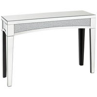 MASĂ TIP CONSOLĂ in sticlă, material pe bază de lemn   120,5/81/35,5 cm  - argintiu, Trend, sticlă/material pe bază de lemn (120,5/81/35,5cm) - Xora