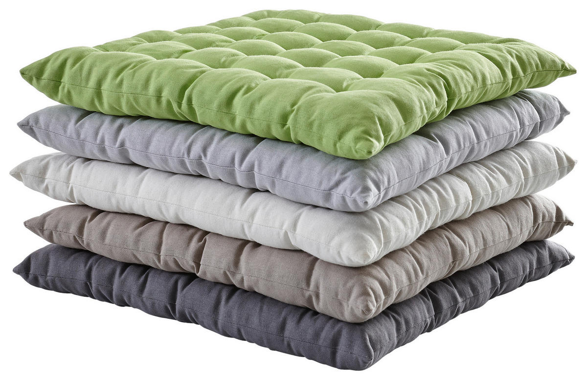 SITZKISSEN  40/40 cm   - Weiss, Design, Textil (40/40cm) - Esposa