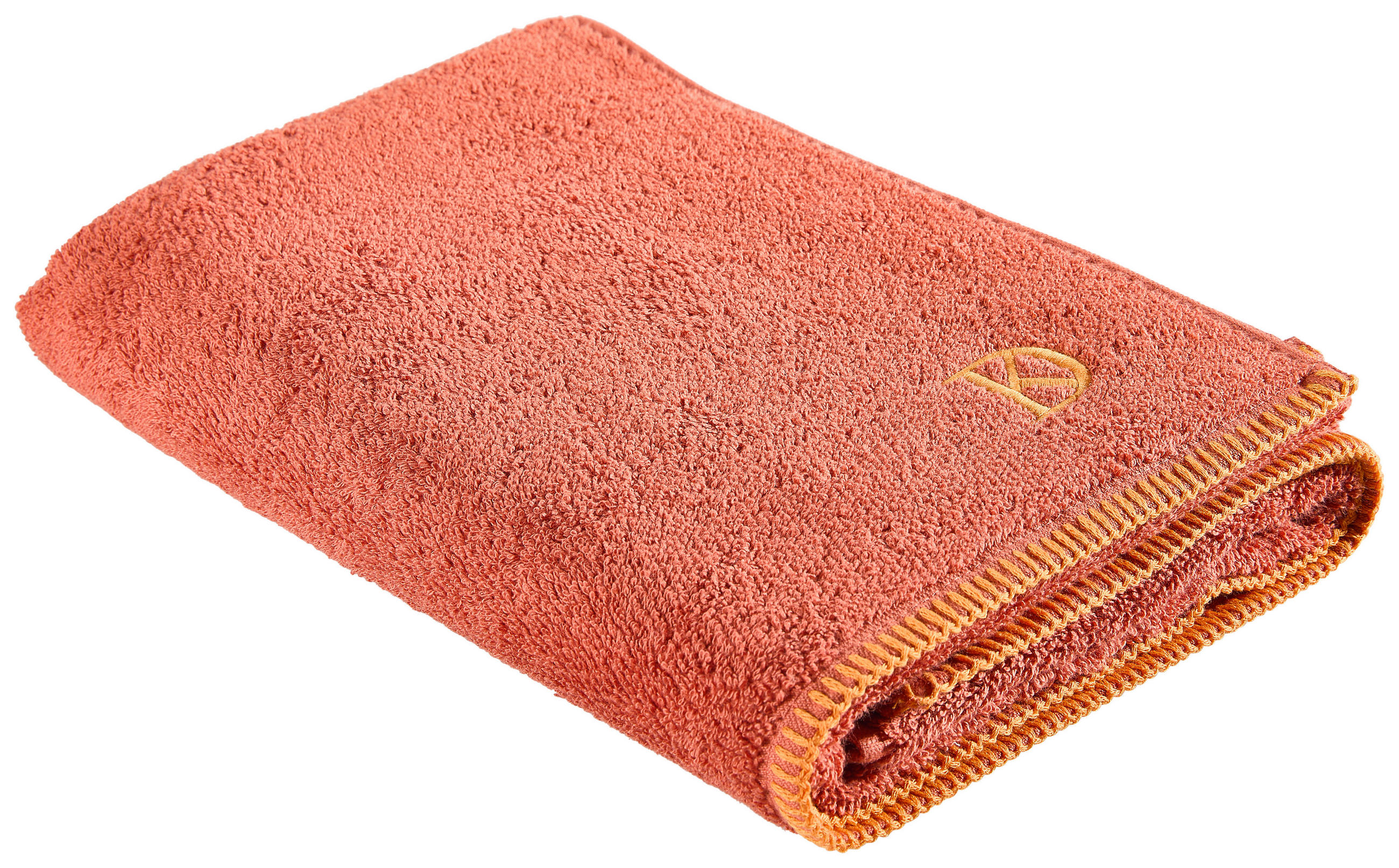 DUSCHTUCH BOLANO 70/140 cm  - Dunkelorange, KONVENTIONELL, Textil (70/140cm) - Dieter Knoll