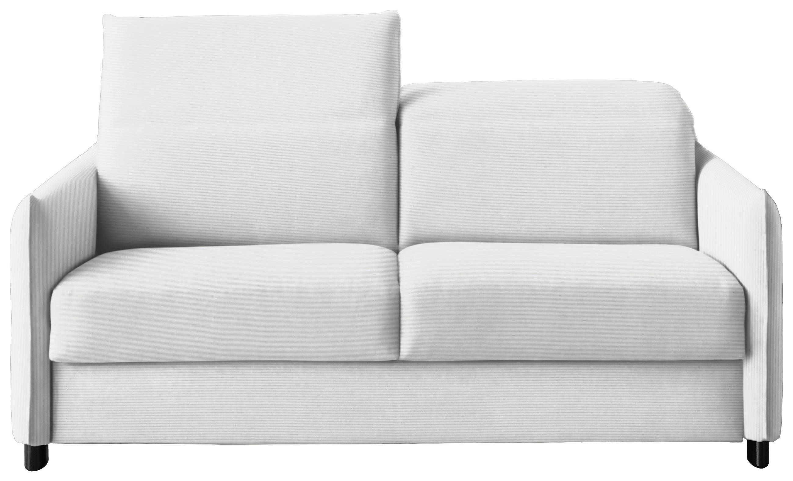 SCHLAFSOFA Florenz in Cord, Velours Creme  - Creme/Schwarz, KONVENTIONELL, Textil/Metall (188/84-105/100cm) - Bali