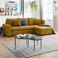 ECKSOFA in Webstoff Goldfarben  - Goldfarben, Design, Kunststoff/Textil (238/158cm) - Xora