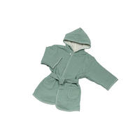 KINDERBADEMANTEL 92/98  - Creme/Grün, Basics, Textil (92/98null) - Bebe's Collection
