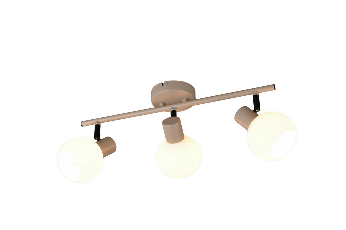STRAHLER R86373043 BOBA 45,00/18,5/10,00 cm  - Beigebraun/Weiß, Design, Glas/Metall (45,00/18,5/10,00cm)