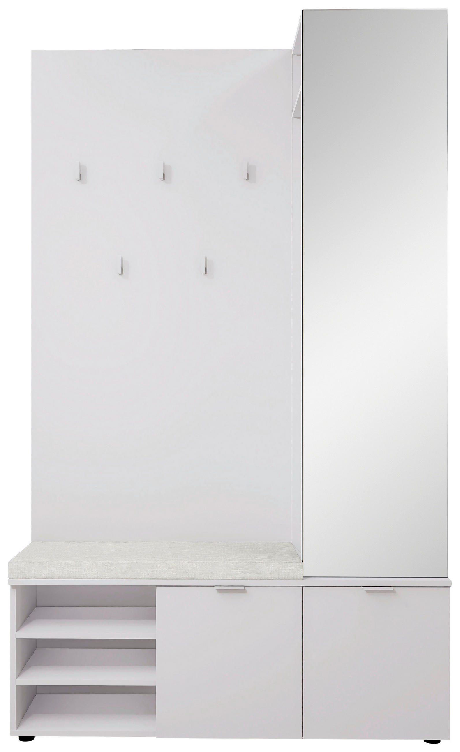 GARDEROBE  in 120/201/38 cm  - Weiß, Design, Holzwerkstoff (120/201/38cm) - Livetastic