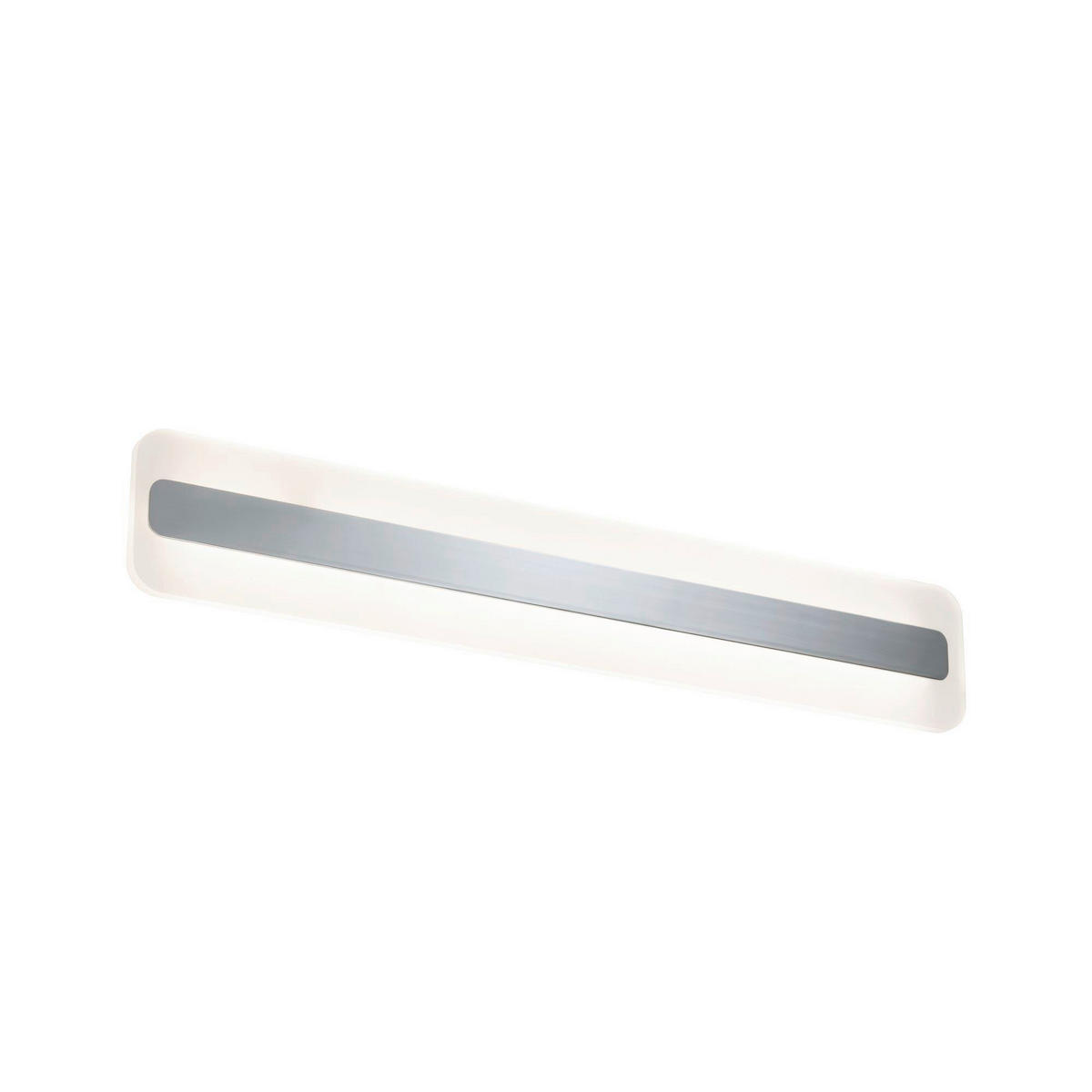LED-DECKENLEUCHTE 60/10 cm   - Chromfarben/Weiß, Basics, Metall (60/10cm) - Paulmann